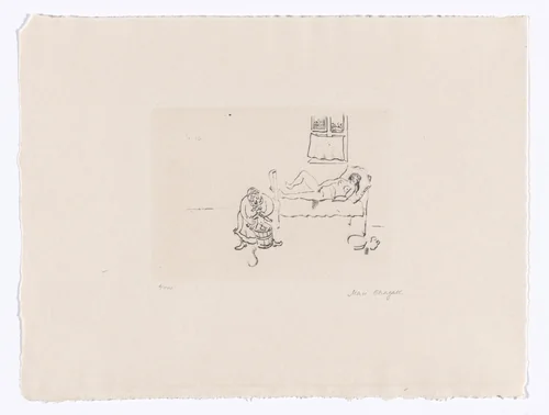 Birth (Geburt) from My Life (Mein Leben) by Marc Chagall, illustrated book, 1922