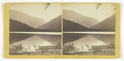 Franconia Notch from Echo Lake by Kilburn Brothers, photograph, 1855-1875