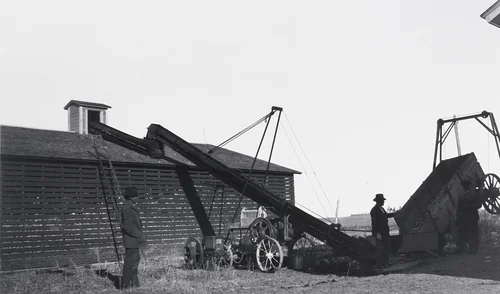The New Elevator at St. Francis by Eugene Buechel, photograph, 1922