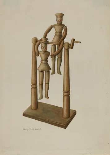 Handcarved Toy by Betty Jean Davis, index of american design, 1939