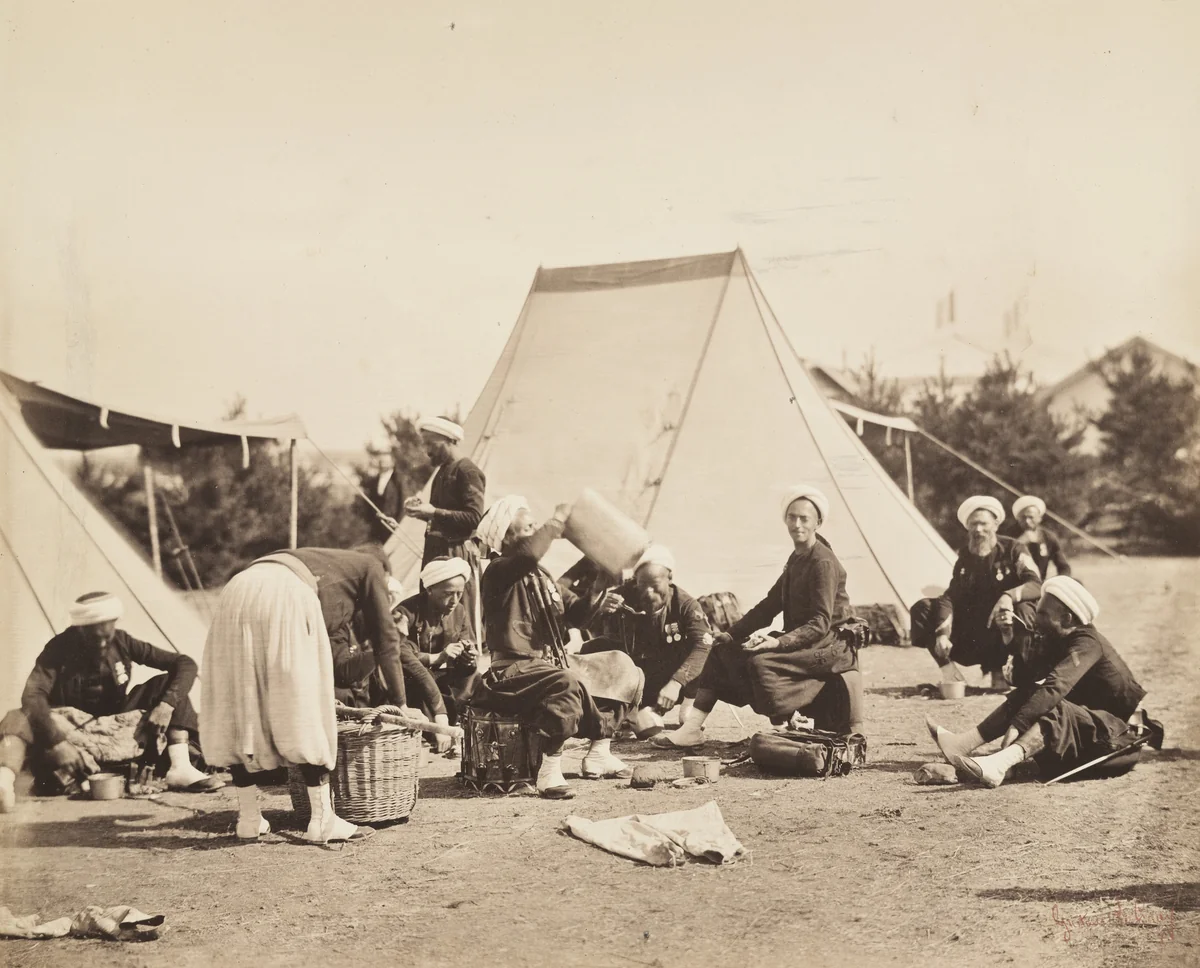 Untitled from the portfolio Souvenirs du Camp de Chalons by Gustave Le Gray, photograph, 1857