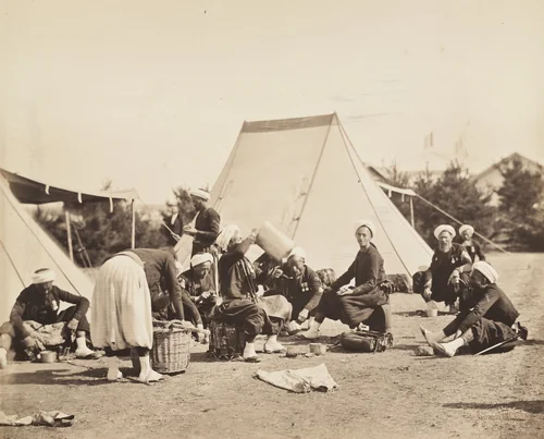 Untitled from the portfolio Souvenirs du Camp de Chalons by Gustave Le Gray, photograph, 1857