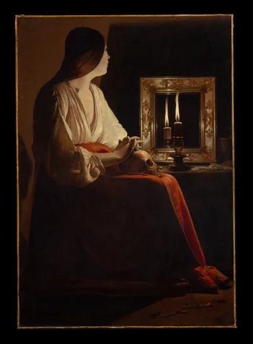 The Penitent Magdalen by Georges de La Tour, painting, 1635-1645