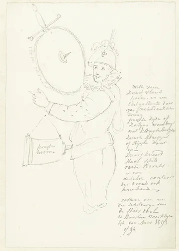 Schutter by Pieter Bartholomeusz. Barbiers, drawing, 1782-1837