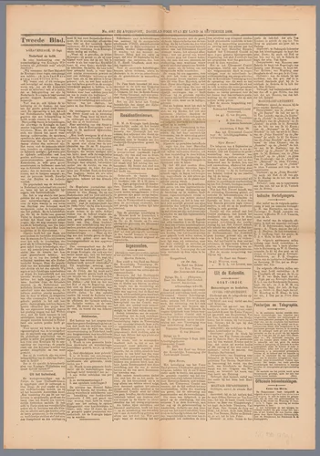 De Avondpost; dagblad voor stad en land by De Avondpost, other, 1898