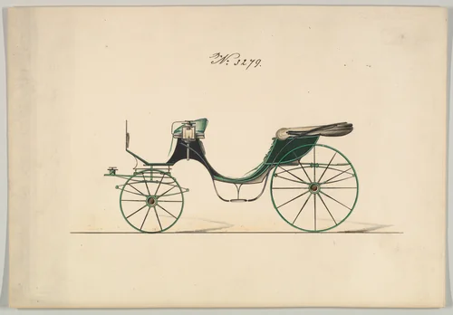 Cabriolet #3279 by Brewster & Co., drawing, 1876