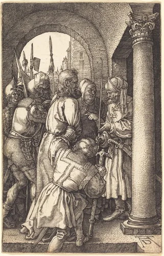 Christ before Pilate by Albrecht Dürer, print, 1512