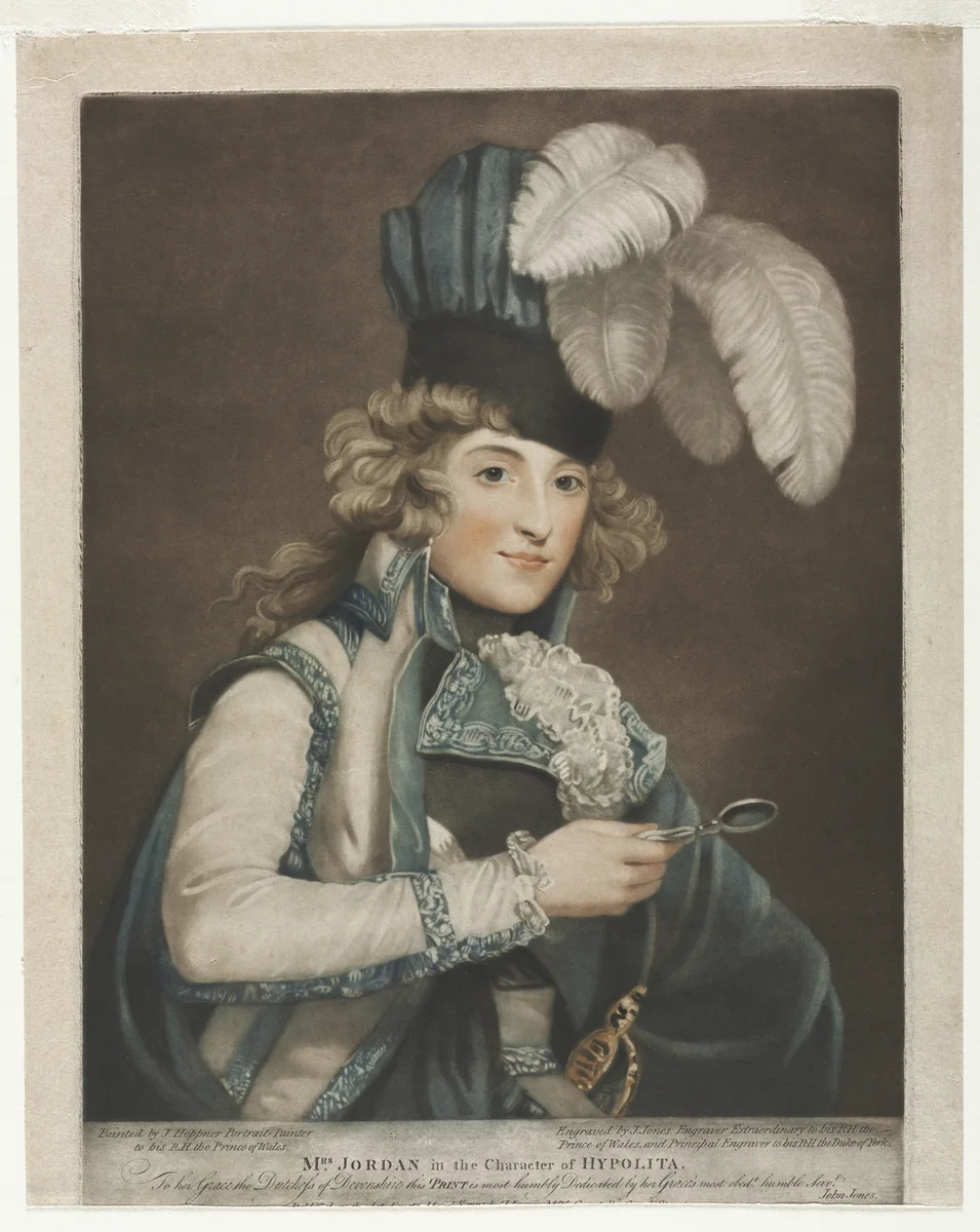 Dorothy Jordan by John Jones, print, 1791