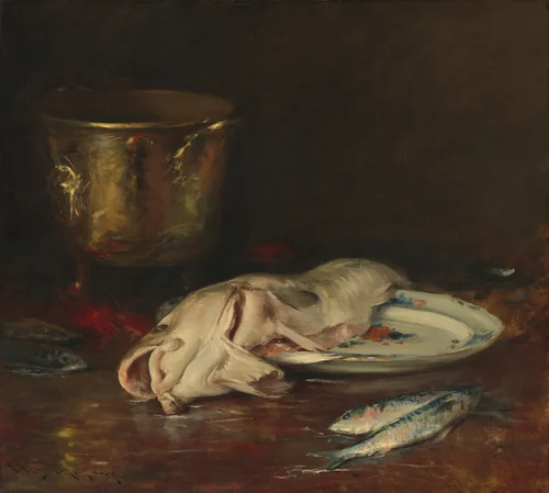 An English Cod by William Merritt Chase, painting, 1904