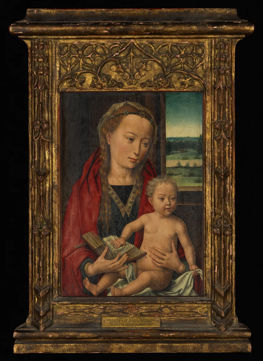 Virgin and Child by Hans Memling, painting, 1490-1494