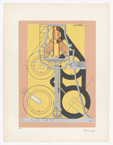 A Little Solitude in the Midst of Suns (Petite solitude au milieu des soleils) from Art of Today, Masters of Abstract Art (Art d'aujourd'hui, maîtres de l'art abstrait), Album I by Francis Picabia, print, 1953