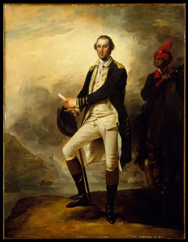 George Washington and William Lee (George Washington) by John Trumbull, artwork, 1780