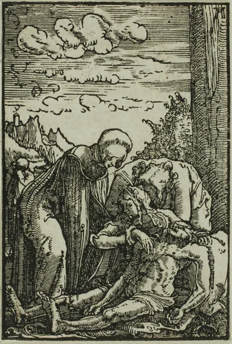 The Lamentation of the Virgin, from The Fall and Redemption of Man by Albrecht Altdorfer, print, 1510-1518