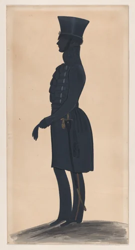 Colonel H.J. Daniell, full length to the left by George Angelo Crowhurst, drawing, 1827-1844