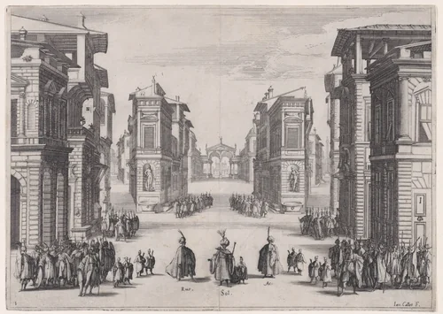 Soliman, 1er Act, from "Soliman" by Jacques Callot, print, 1620