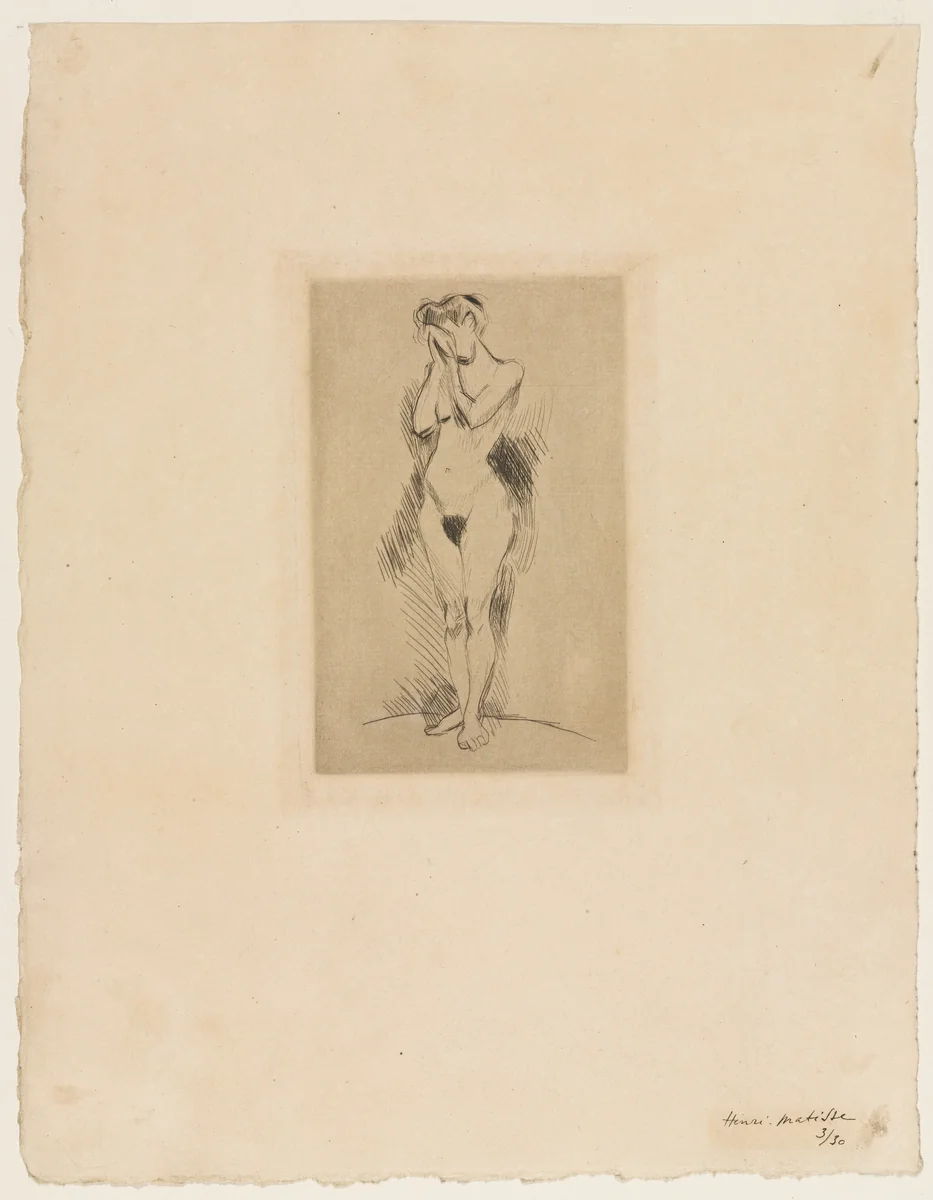 The Weeper (La Pleureuse) by Henri Matisse, print, 1900