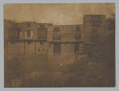 Jardin de l'hotel du Nil by Maxime Du Camp, photograph, 1849-1851