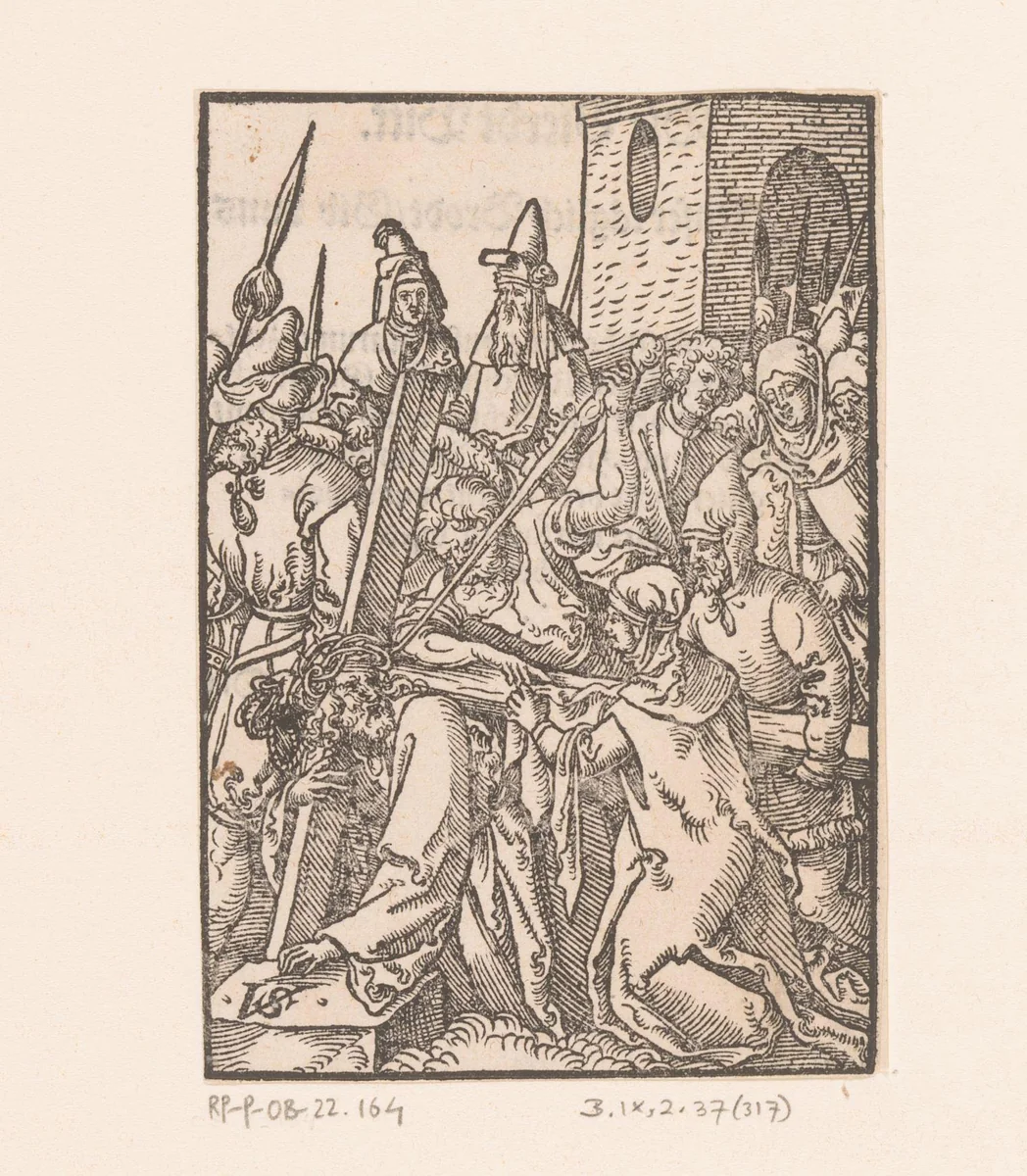 Kruisdraging by Unknown, print, 1552