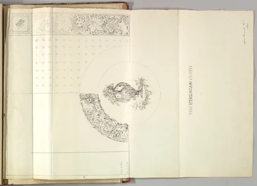 The Etruscan Cloth by Alfred Forrester, drawing, 1850