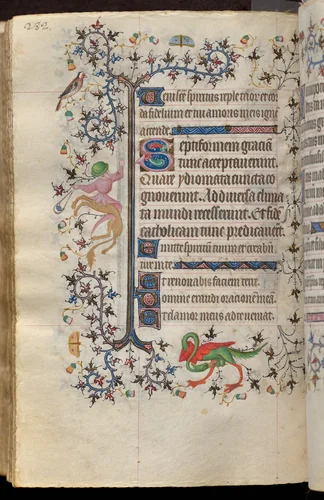Hours of Charles the Noble, King of Navarre (1361-1425): fol. 141v, Text by Master of the Brussels Initials and Associates, book, 1400-1410