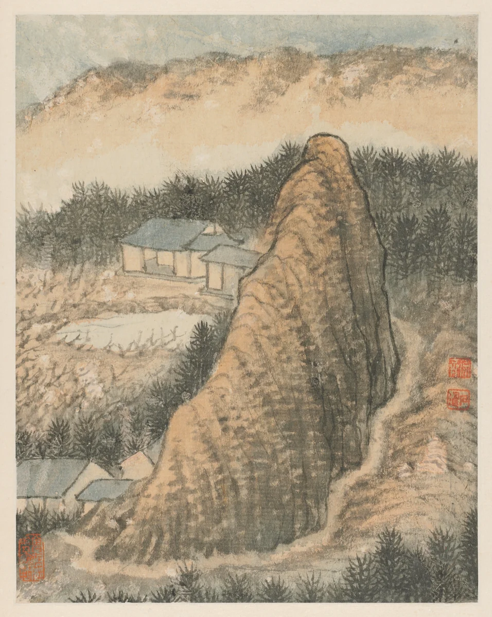 Reminiscences of Qinhuai River by Shitao, painting, 1642-1707
