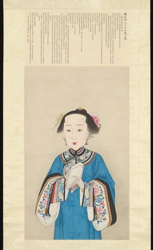 Portrait of a Lady by Jiang Jun, painting, 1800-1899