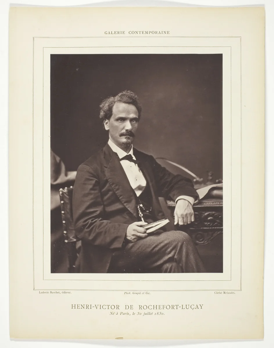 Henri-Victor de Rochefort-Luçay by Pietro Melandri, photograph, 1875-1885