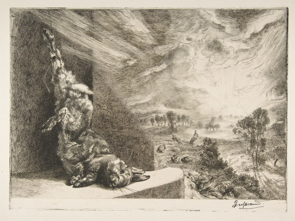 Jeannot Lapin by Félix Bracquemond, print, 1891