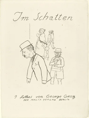 In the Shadows (Im Schatten) by George Grosz, print, 1920
