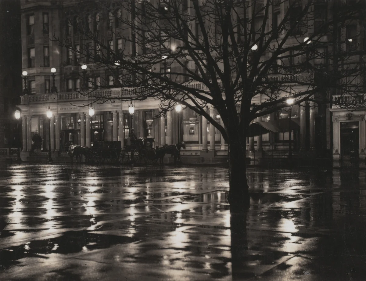Night—New York by Alfred Stieglitz, photograph, 1897