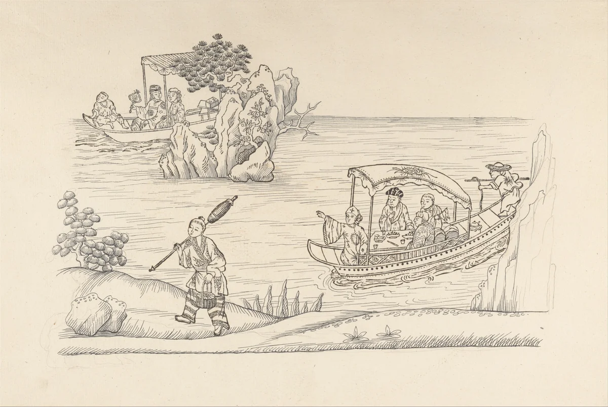 Book of Chinese Designs, taken from the originals of Persia, of the Indies, of China and of Japan by Jean Antoine Fraisse, book, 1735