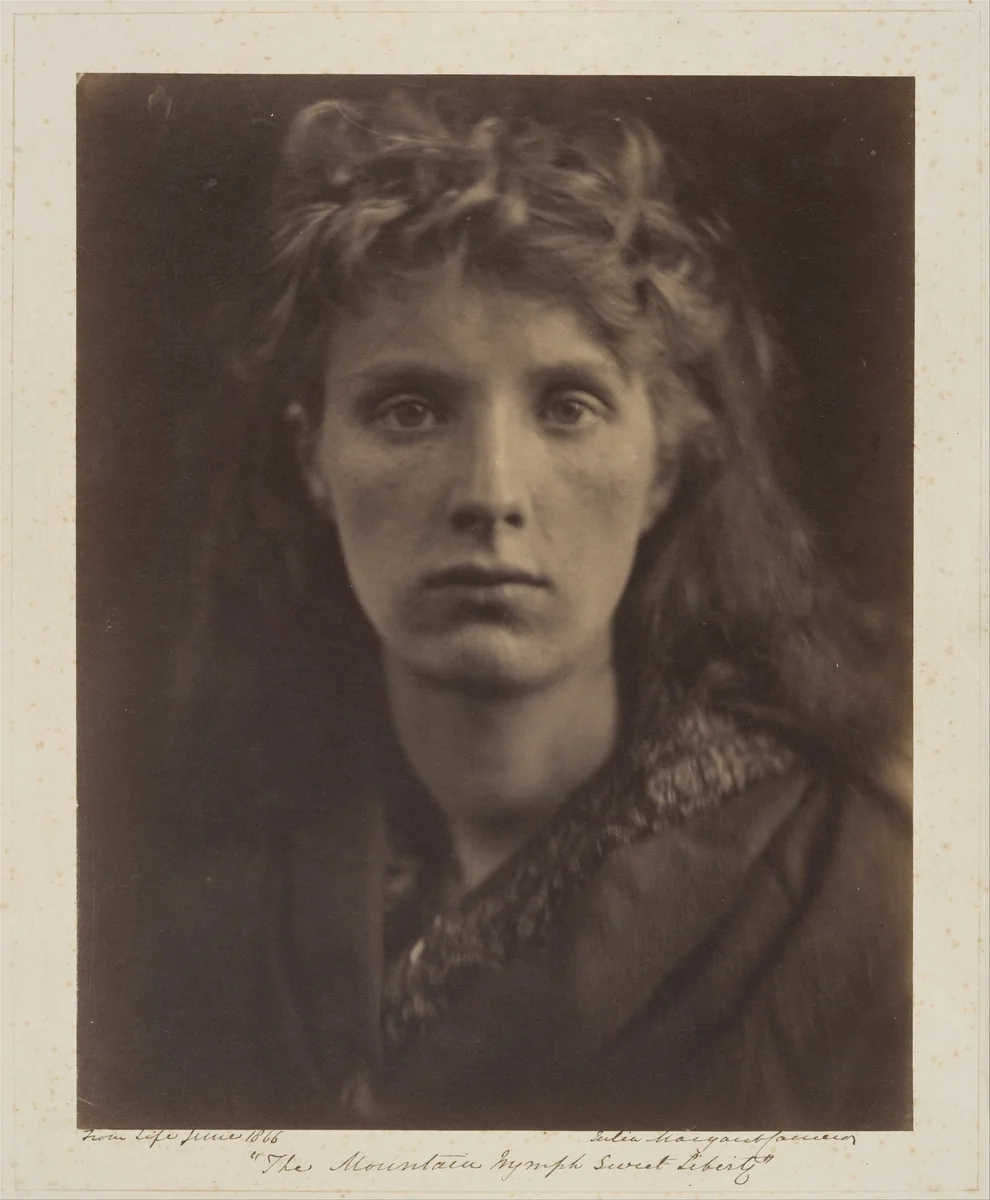 The Mountain Nymph Sweet Liberty by Julia Margaret Cameron, photograph, 1866