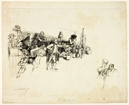 Charles James Fox on the Hustings at Covent Garden by David Wilkie, print, 1805-1841