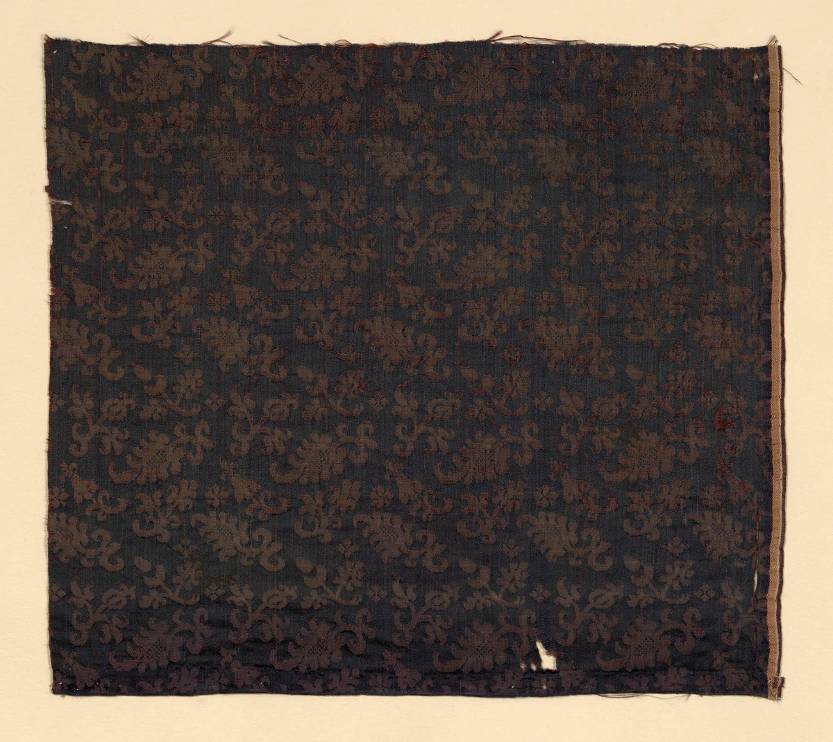 Fragment by Italy, textile, 1601-1650