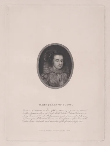 Mary, Queen of Scots by Evans & Sons, print, 1857