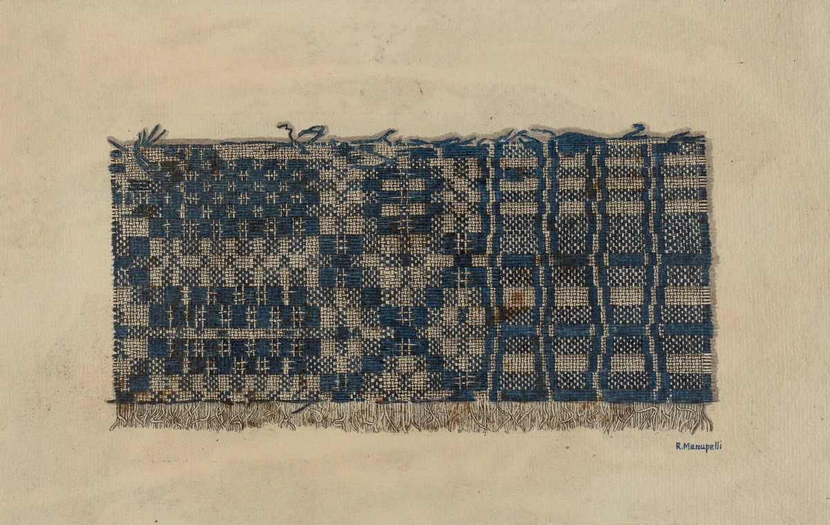 Homespun Wool by Raymond Manupelli, index of american design, 1938