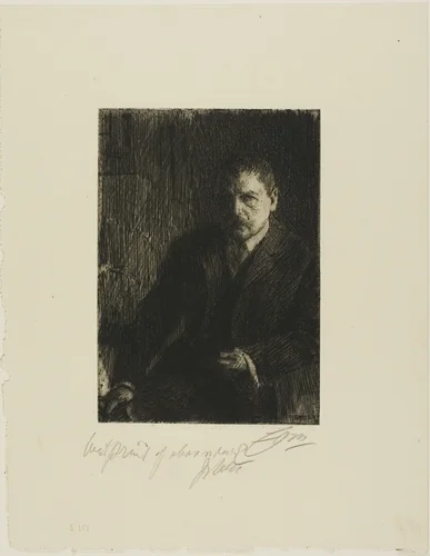 Self-Portrait 1904 I by Anders Zorn, print, 1904