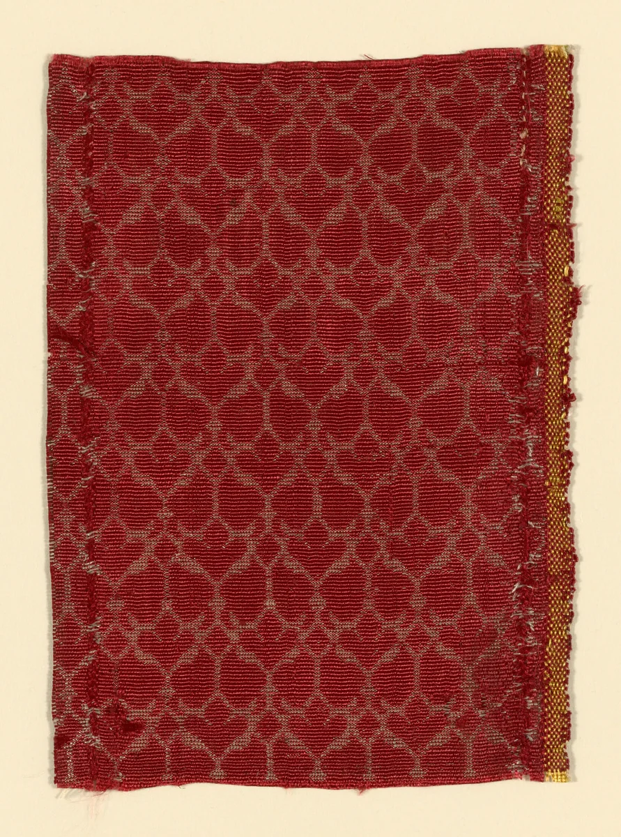 Fragment by Italy, textile, 1625-1675