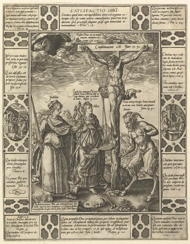 Satisfactio Christi, from "Allegories of the Christian Faith, from Christian and Profane Allegories" by Hendrick Goltzius, print, 1560-1617