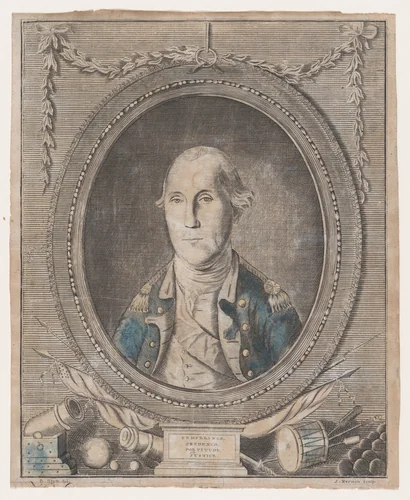 His Excellency George Washington, Esq-r., General and Commander in Chief of the Allied Armies, Supporting the Independence of America by John Norman, print, 1782