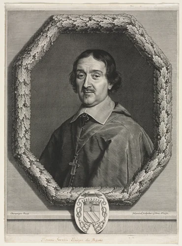 François Servien, Bishop of Bayeux by Robert Nanteuil, print, 1656