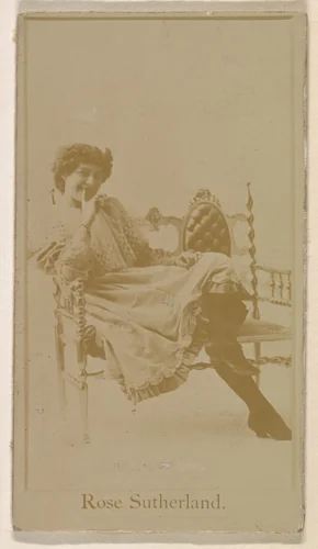 Miss Rose Sutherland, from the Actresses series (N245) issued by Kinney Brothers to promote Sweet Caporal Cigarettes by Kinney Brothers Tobacco Company, photograph, 1890