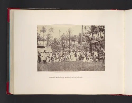 Catholic Missionary Preaching in the Jungle by John Thomson, photograph, 1865