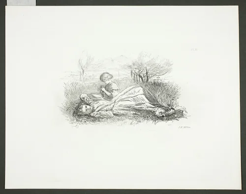 Summer Indolence by John Everett Millais, print, 1861
