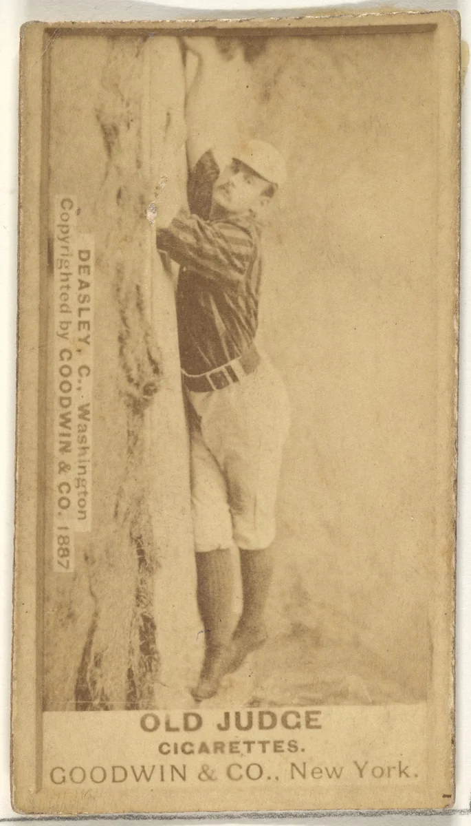 Patrick "Pat" E. Dealy, Catcher, Washington Nationals, from the Old Judge series (N172) for Old Judge Cigarettes by Goodwin & Company, photograph, 1887
