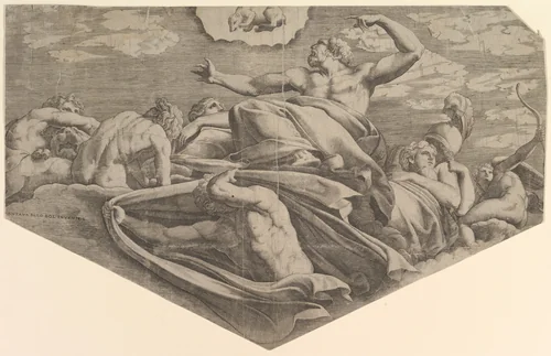 Jupiter and Callisto by Master FG, print, 1540-1556