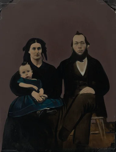 Portrait of a Family by American 19th Century, photograph, 1860-1869