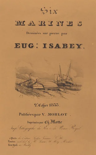 Six marines by Eugène Isabey, print, 1833