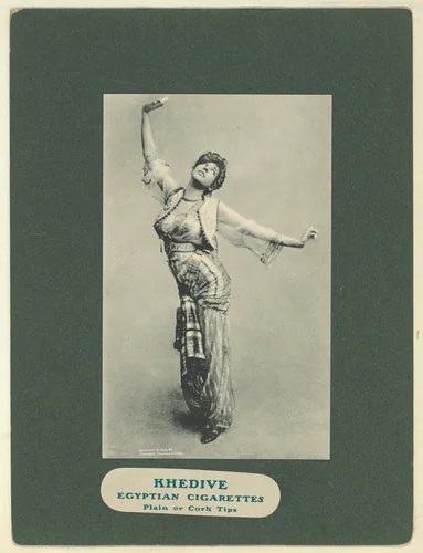 Plate 4, from Little Egypt Actresses series (T2), issued by Monopole Tobacco Works to promote Khedive Egyptian Cigarettes by Monopole Tobacco Works, print, 1902