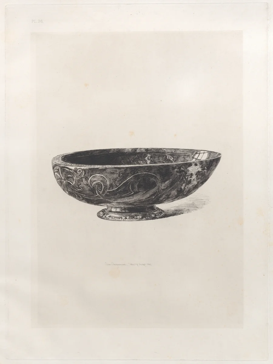 Oriental Jasper Bezel by Jules Ferdinand Jacquemart, print, 1864